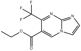 Ethyl 7-(trifluoroMethyl)iMidazo[1,2-a]pyriMidine-6-carboxylate 구조식 이미지