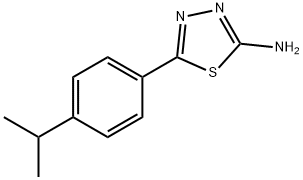 5-(4-ISOPROPYLPHENYL)-1,3,4-THIADIAZOL-2-AMINE Structure