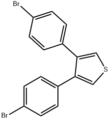 3,4-BIS-(4-BROMO-PHENYL)-THIOPHENE Structure