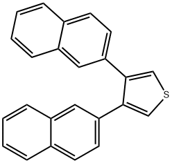 3,4-DI-NAPHTHALEN-2-YL-THIOPHENE Structure