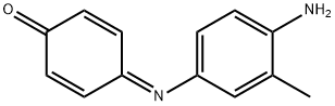 4-[(4-amino-3-methylphenyl)imino]cyclohexa-2,5-dien-1-one  구조식 이미지