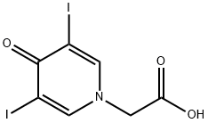 3,5-DIIODO-4-PYRIDONE-1-아세트산 구조식 이미지