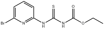 에틸(6-브로모-피리딘-2-일라미노)카보노티오일카바메이트 구조식 이미지