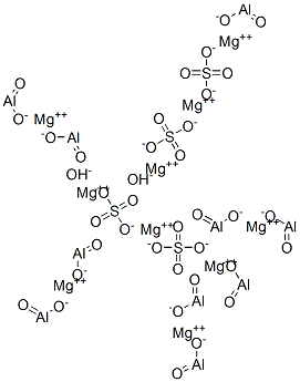 decamagnesium hydroxide bis(sulphate) pentaaluminate Structure