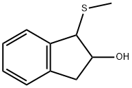 2-하이드록시-1-메틸티오인단 구조식 이미지