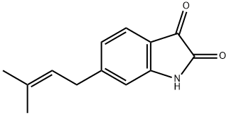 6-(3-methylbut-2-enyl)-1H-indole-2,3-dione 구조식 이미지