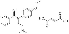 N-(2-(Dimethylamino)ethyl)-p-benzophenetidide fumarate Structure