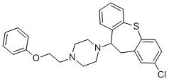 1-(2-Chloro-10,11-dihydrodibenzo(b,f)thiepin-10-yl)-4-(2-phenoxyethyl) piperazine Structure