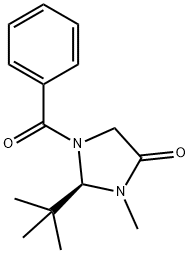 (2R)-(-)-1-BENZOYL-2-TERT-BUTYL-3-METHYL-4-IMIDAZOLIDINONE 구조식 이미지