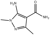 1H-Pyrazole-4-carboxamide,5-amino-1,3-dimethyl-(9CI) 구조식 이미지