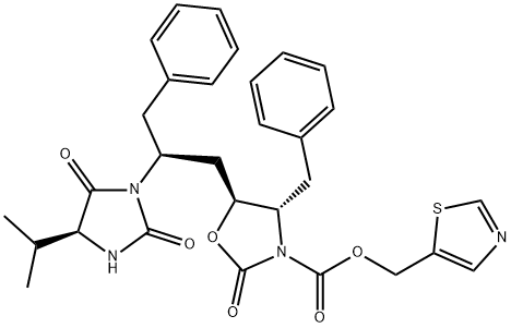 1010809-43-4 (4S,5S)-4-Benzyl-5-[(2S)-2-((4S)-4-isopropyl-2,5-dioxoiMidazolidin-1-yl)-3-phenylpropyl]-2-oxo-1,3-oxazolidine-3-carboxylate thiazol-5-ylMethyl Ester