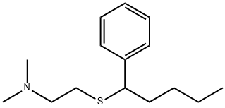 2-(알파-부틸벤질티오)-N,N-디메틸에틸아민 구조식 이미지
