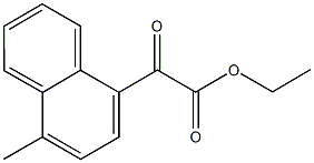 ETHYL 4-METHYL-1-NAPHTHOYLFORMATE Structure