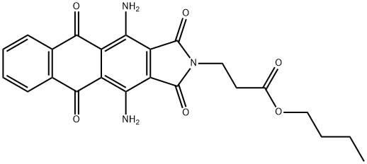 butyl 4,11-diamino-1,3,5,10-tetrahydro-2H-naphth[2,3-f]isoindole-2-propionate Structure