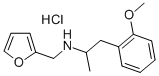 FURFURYLAMINE,N-(o-METHOXY-alpha-METHYLPHENETHYL)-,하이드로클로라이드 구조식 이미지