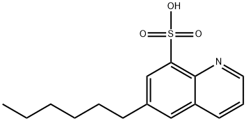 8-퀴놀린술폰산,6-헥실- 구조식 이미지