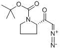 (L)-2-디아조아세틸-피롤리딘-1-카르복실산tert-부틸에스테르 구조식 이미지