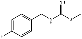 N-[(4-플루오로페닐)메틸]카르밤이미도티오산메틸에스테르 구조식 이미지