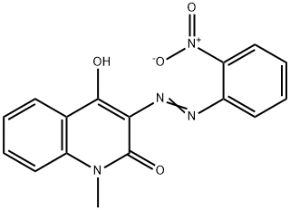 4-hydroxy-1-methyl-3-[(2-nitrophenyl)azo]-2-quinolone 구조식 이미지