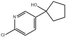 1-(6-클로로-피리딘-3-일)사이클로펜탄올 구조식 이미지