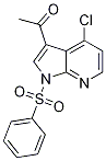 Ethanone, 1-[4-chloro-1-(phenylsulfonyl)-1H-pyrrolo[2,3-b]pyridin-3-yl]- 구조식 이미지