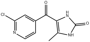 2H-Imidazol-2-one,  4-[(2-chloro-4-pyridinyl)carbonyl]-1,3-dihydro-5-methyl- 구조식 이미지