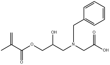 N-벤질-N-(2-하이드록시-3-메타크릴로일옥시프로필)글리신 구조식 이미지