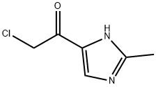Ethanone, 2-chloro-1-(2-methyl-1H-imidazol-4-yl)- (9CI) Structure