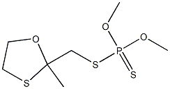 디티오인산O,O-디메틸S-[(2-메틸-1,3-옥사티올란-2-일)메틸]에스테르 구조식 이미지