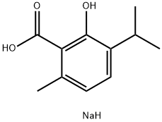 3-Hydroxy-p-cymene-2-carboxylic acid sodium salt Structure