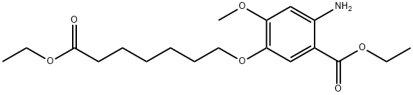 Ethyl 2 - aMino - 5 - ((7 - ethoxy - 7 - oxoheptyl)oxy) - 4 - Methoxybenzoate 구조식 이미지