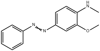 3-METHOXY-4-MONOMETHYLAMINOAZOBENZENE Structure