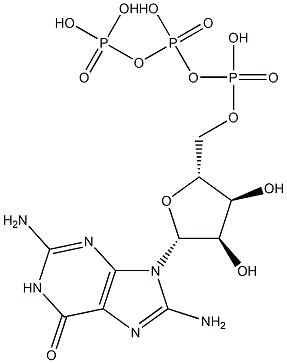 8-aminoguanosine triphosphate Structure