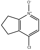 5H-사이클로펜타[b]피리딘,4-클로로-6,7-디하이드로-,1-옥사이드 구조식 이미지