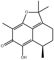 (R)-4,5-Dihydro-6-hydroxy-2,2,5,8-tetramethyl-2H-naphtho[1,8-bc]furan-7(3H)-one 구조식 이미지