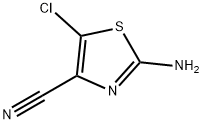 4-Thiazolecarbonitrile,  2-amino-5-chloro- Structure