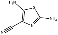 4-Thiazolecarbonitrile,  2,5-diamino- Structure