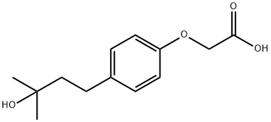 (4(3-HYDROXY-3-METHYL-BUTYL)-PHENOXY)-ACETIC ACID 구조식 이미지