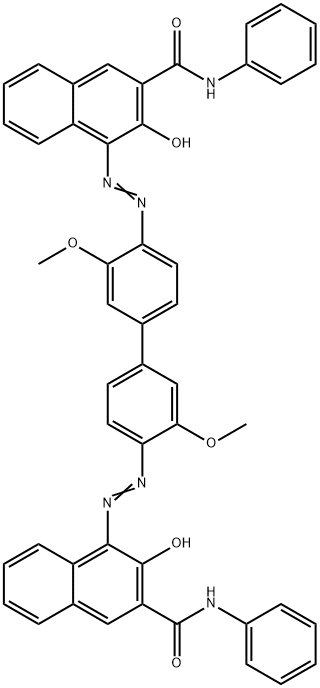 10127-03-4 4,4'-[(3,3'-dimethoxy[1,1'-biphenyl]-4,4'-diyl)bis(azo)]bis[3-hydroxy-N-phenylnaphthalene-2-carboxamide]