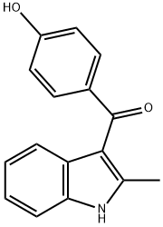 (4-HYDROXYPHENYL)(2-METHYL-1H-INDOL-3-YL)METHANONE Structure