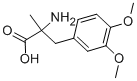 (2S)-2-Amino-3-(3,4-dimethoxyphenyl)-2-methyl-propanoic acid 구조식 이미지