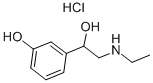 (±)-alpha-[(ethylamino)methyl]-m-hydroxybenzyl alcohol 구조식 이미지