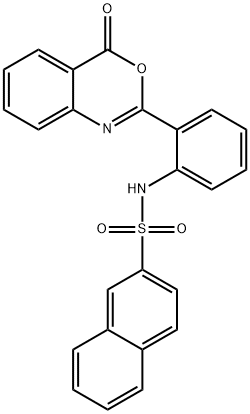 N-[2-(4-Oxo-4H-3,1-benzoxazin-2-yl)phenyl]-2-naphthalenesulfonamide Structure
