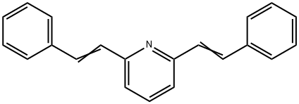 2,6-비스(2-페닐비닐)피리딘 구조식 이미지