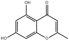 2-Methyl-5,7-dihydroxychromone Structure