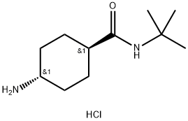 trans-4-Amino-N-tert-butylcyclohexanecarboxamide hydrochloride Structure