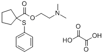 1-(Phenylthio)cyclopentanecarboxylic acid 2-(dimethylamino)ethyl ester  oxalate Structure