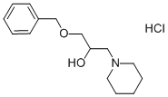 1-(BENZYLOXY)-3-PIPERIDIN-1-YLPROPAN-2-OL HYDROCHLORIDE 구조식 이미지