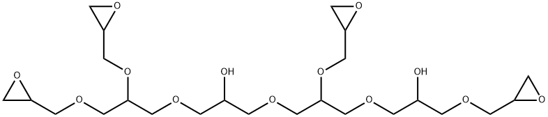 1,19-bis(oxiranyl)-8,16-bis(oxiranylmethoxy)-2,6,10,14,18-pentaoxanonadecane-4,12-diol  Structure