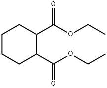1,2-Cyclohexanedicarboxylic acid diethyl ester Structure
